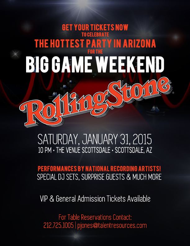 Rolling Stone Super Bowl Party 2015 Arizona