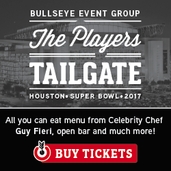 Bullseye Event Group's exclusive Players Tailgate before the Super