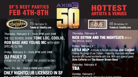 AX3 Super Bowl 50 Parties