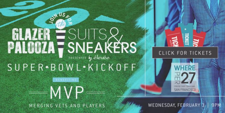 Glazer Palooza Suits and Sneakers Super Bowl Party 2016