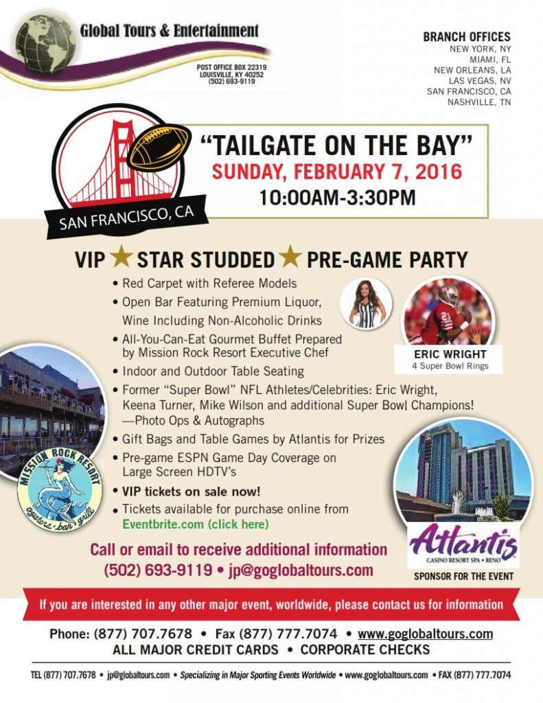 NEW ORLEANS SUPER BOWL PARTIES AND TAILGATES 2025 “Tailgate on The