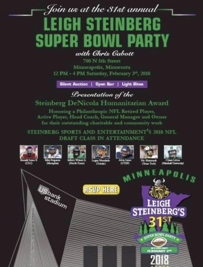 LAS VEGAS SUPER BOWL PARTIES AND TAILGATES 2024 Leigh Steinberg Super