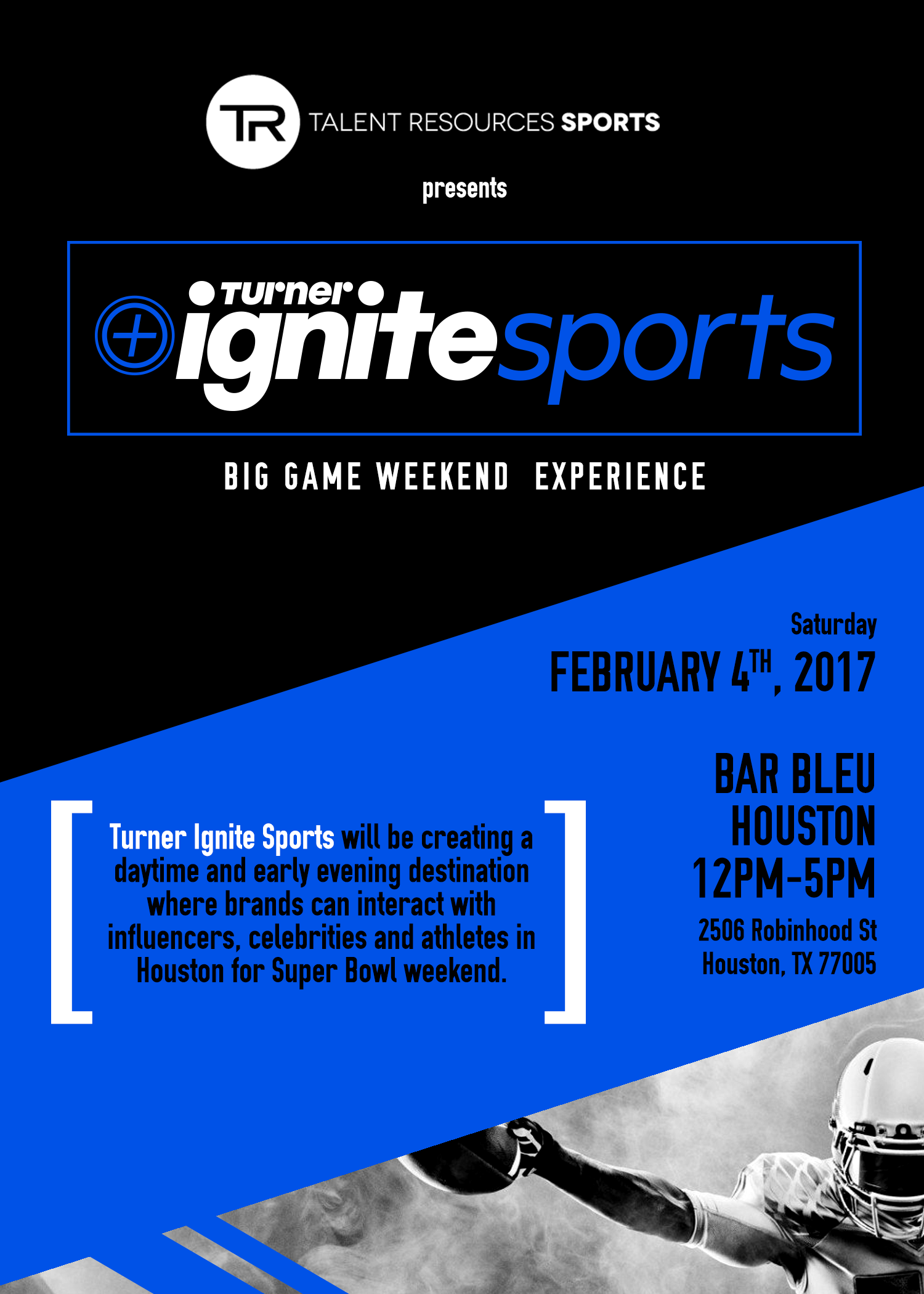 Turner Ignite Sports Luxury Lounge Super Bowl Party Houston 2017