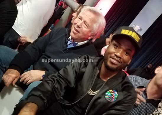 WATCH: NEW ENGLAND PATRIOTS OWNER ROBERT KRAFT GETS DOWN WITH FLO RIDA ONSTAGE AT STAR-STUDDED FANATICS SUPER BOWL PARTY!